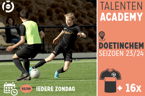 Voetbal Talenten Academie | PELOTA DOETINCHEM (12x trainen + Nike tenue)
