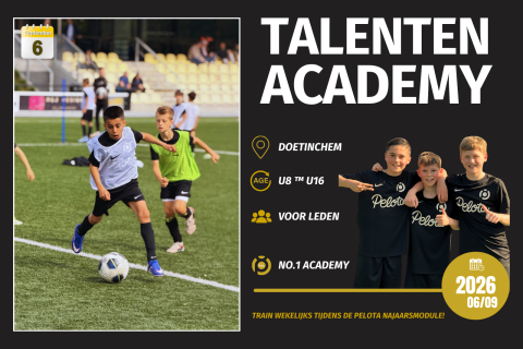 VOETBAL TALENTEN ACADEMIE | PELOTA DOETINCHEM NAJAAR 2026