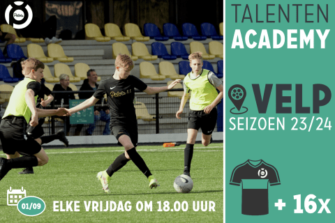 Voetbal Talenten Academie | PELOTA VELP (12x trainen + Nike tenue)